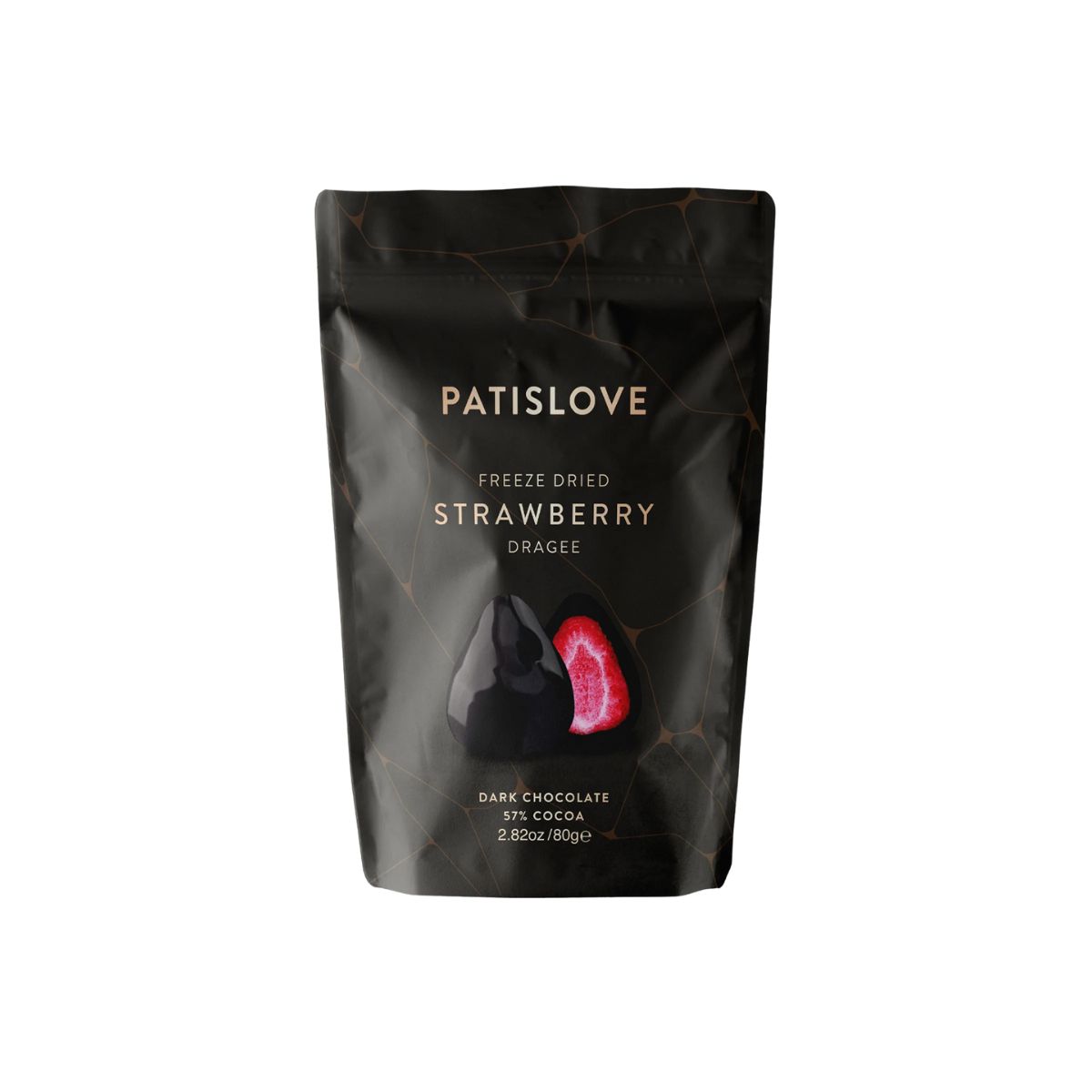 Patislove - Freeze Dried Strawberrys Dark Chocolate