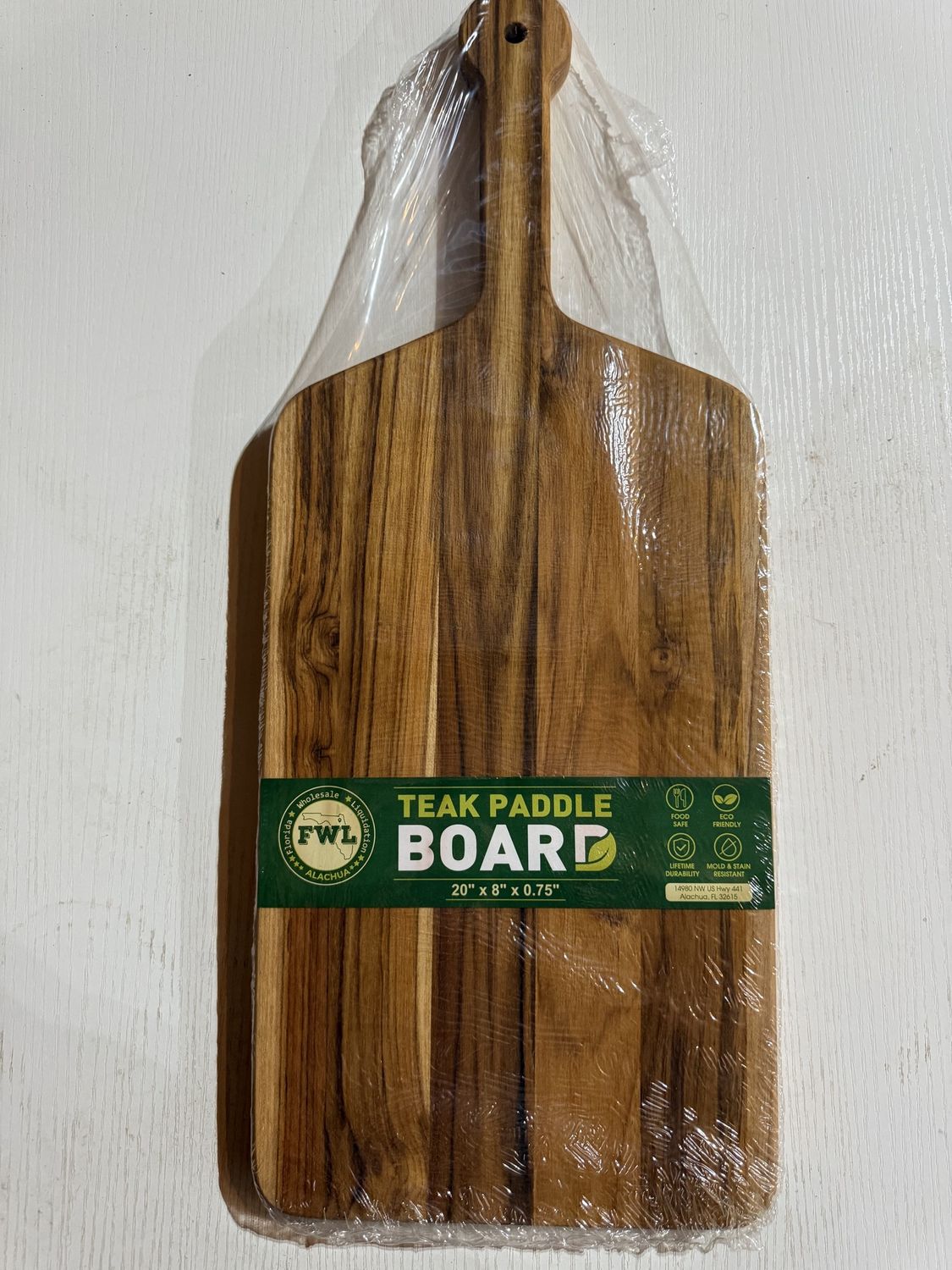 Teak Wood Paddle Cutting Board