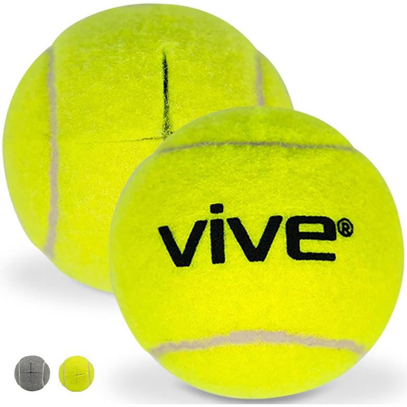 VIVE TENNIS BALL 4PK YLW