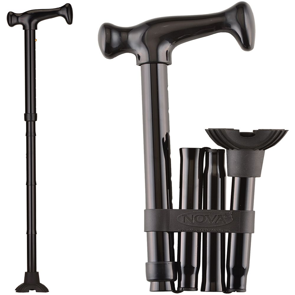 NOVA CANE FLDNG BLK W/FT