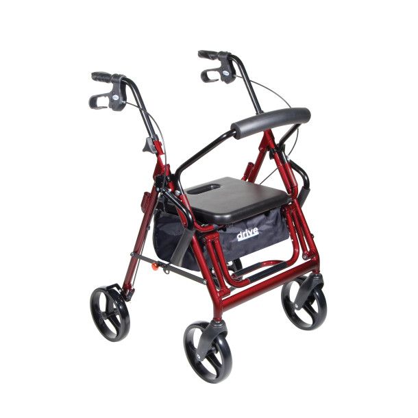 DRIVE DUET ROLLATOR/TRANSPORT CHAIR, COLOR: BUR