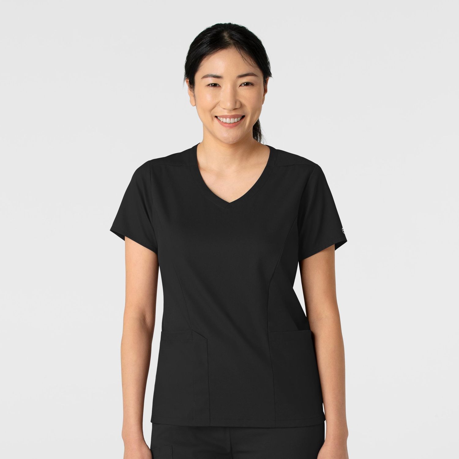 WW BOUNDLESS WMN V-NK, COLOR: BLK, Size: XS