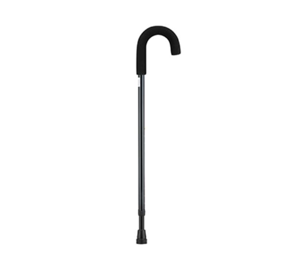 NOVA CANE CURVD HNDL 300#, COLOR: BLK