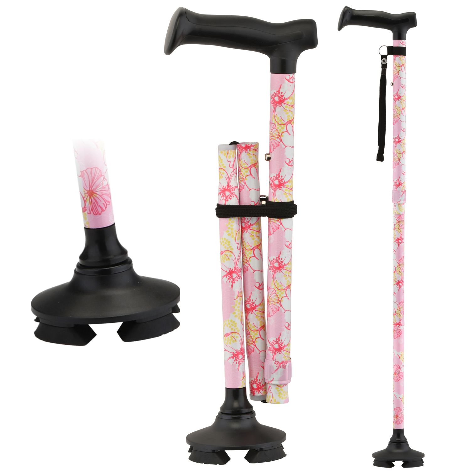 NOVA PIVOT CANE, COLOR: PNK FLW