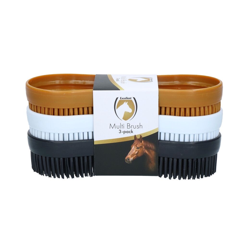 Excellent Horse Multi Brush 3-pack