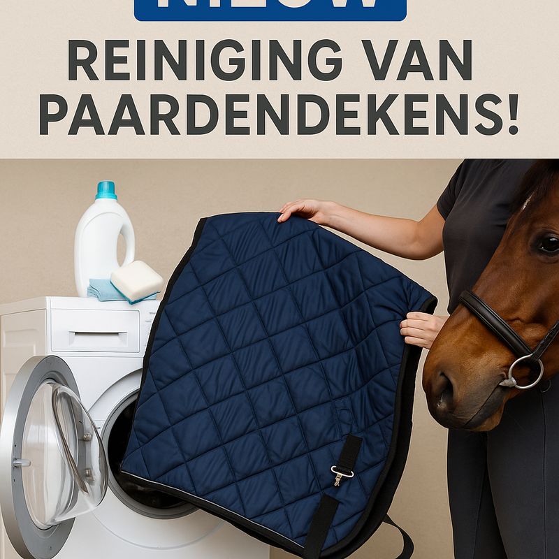 Paardendeken wassen