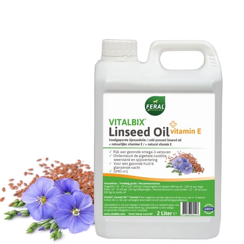 Vitalbix Linseed Oil + Vit.E, Hoeveelheid: 2l