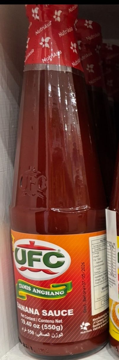 UFC Banana Ketchup Spicy 19oz (550g) red