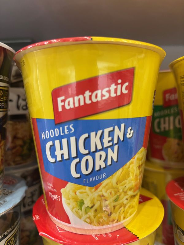 Fantastic Noodles Chicken N Corn 70g cup