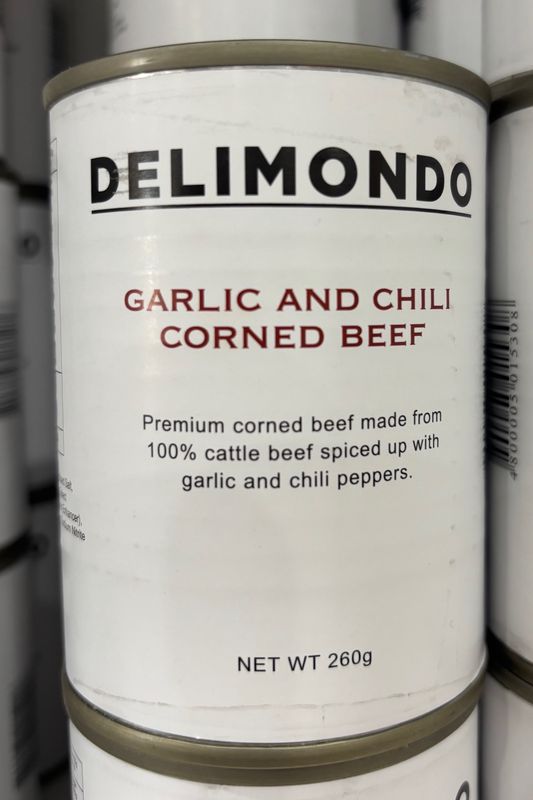 Delimondo Garlic and Chili Corned Beef 260g