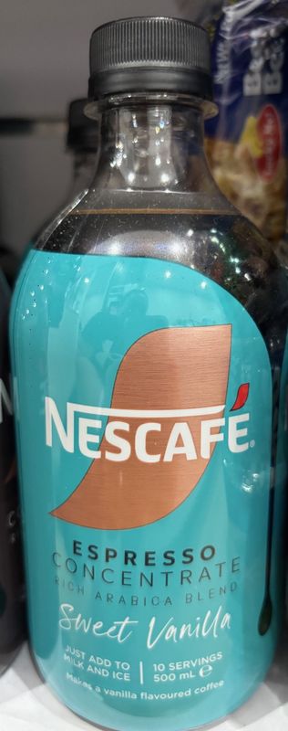 Nescafe Espresso Concentrate Rich Arabica Blend Sweet Vanilla 500mL