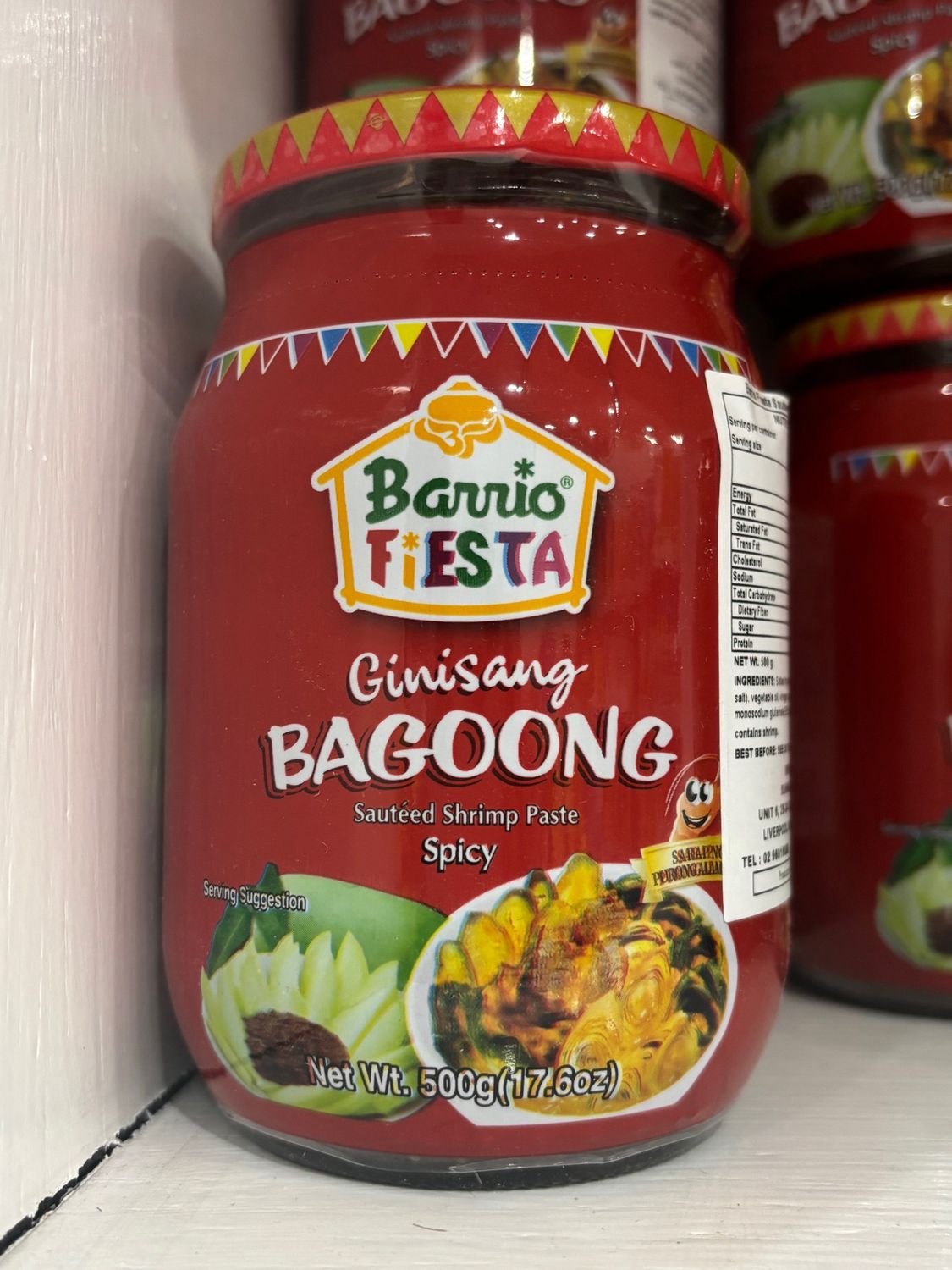 Barrio Fiesta Bagoong Shrimp Paste 500g Red Spicy