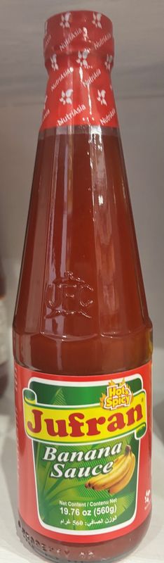 Jufran Banana Sauce Hot&amp;Spicy 560g