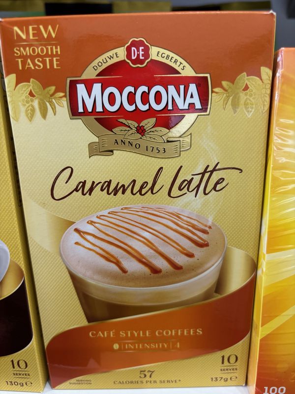 Moccona Caramel Latte Sachet 137g