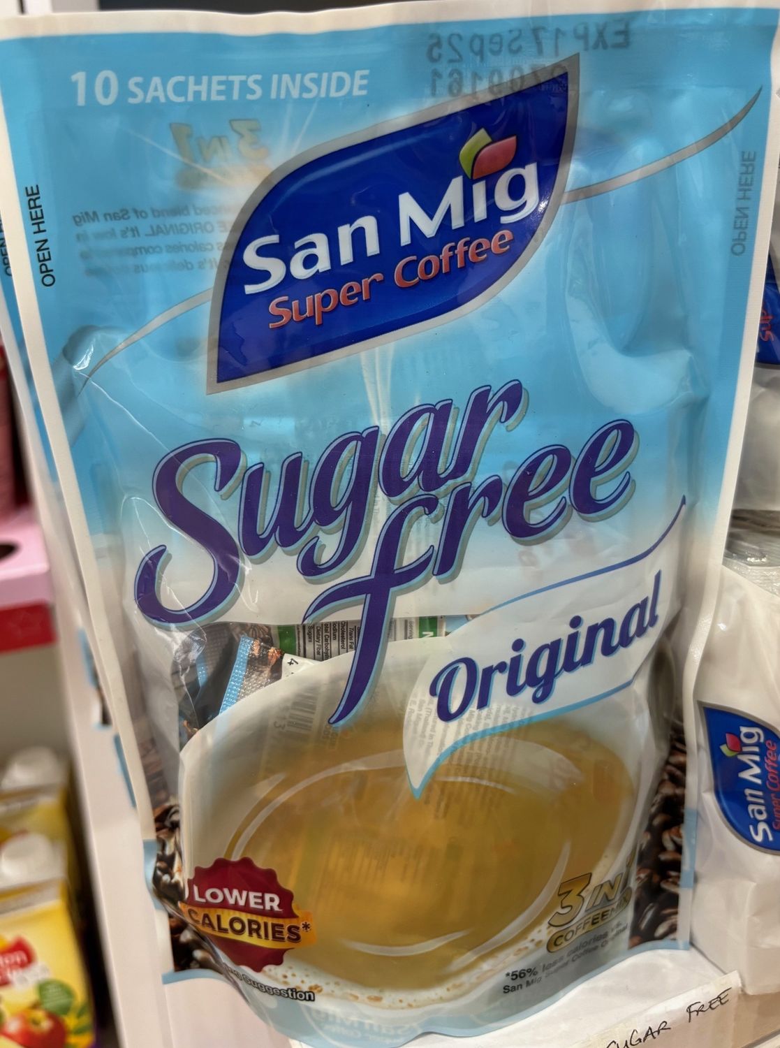 San Mig 3 in 1 Coffee Sugar Free 7gx10