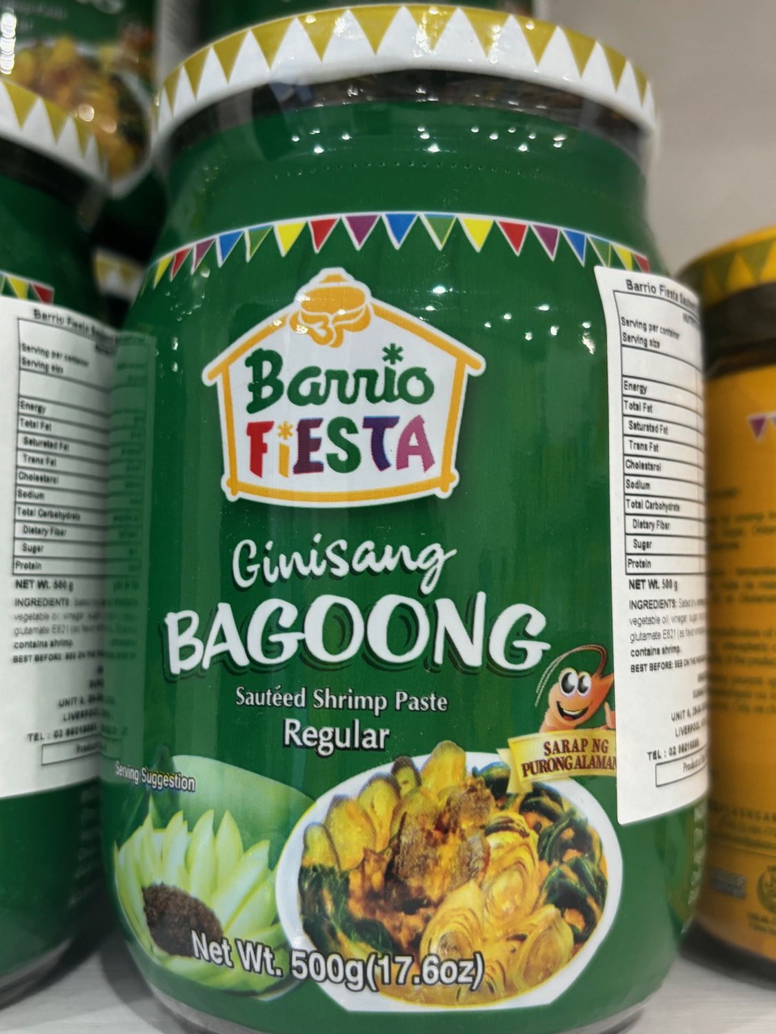 Barrio Fiesta Bagoong Shrimp Paste 500g Green Regular