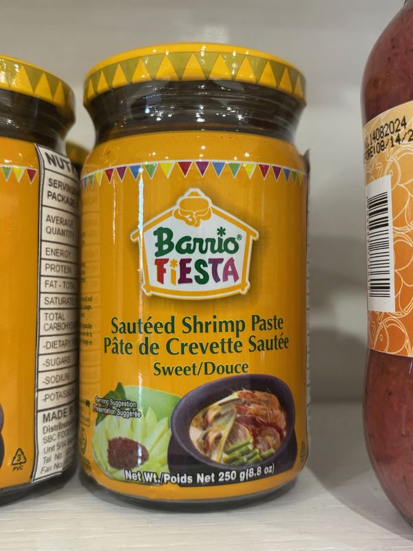 Barrio Fiesta Bagoong Shrimp Paste Sweet 250g Yellow