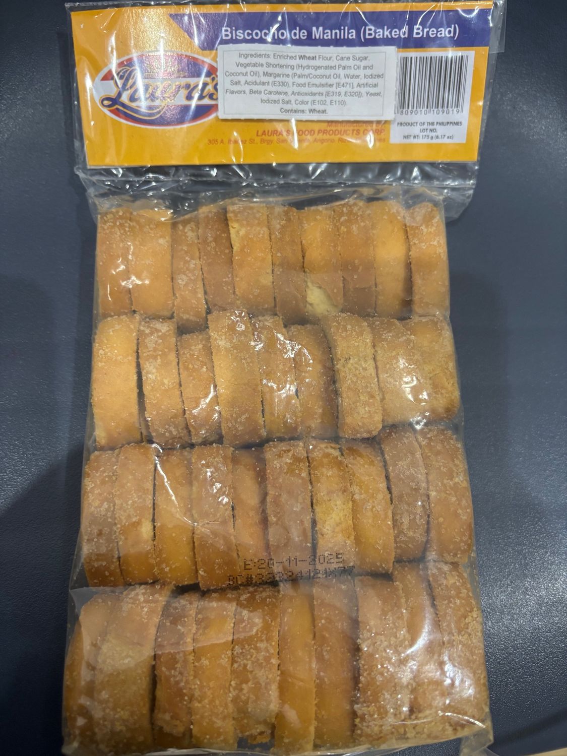 Laura&#39;s Biscocho de Manila 175g