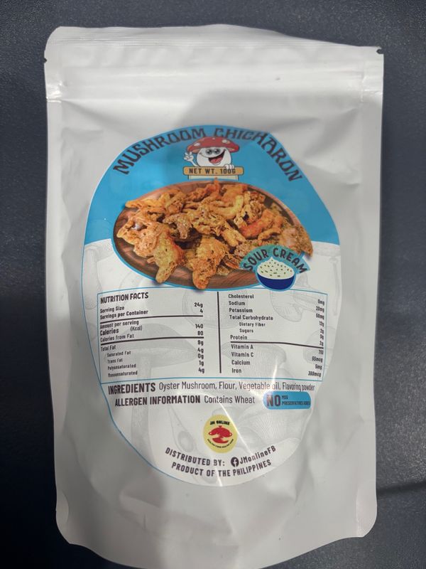JM Online Chicharon Mushroom Sour Cream 100g