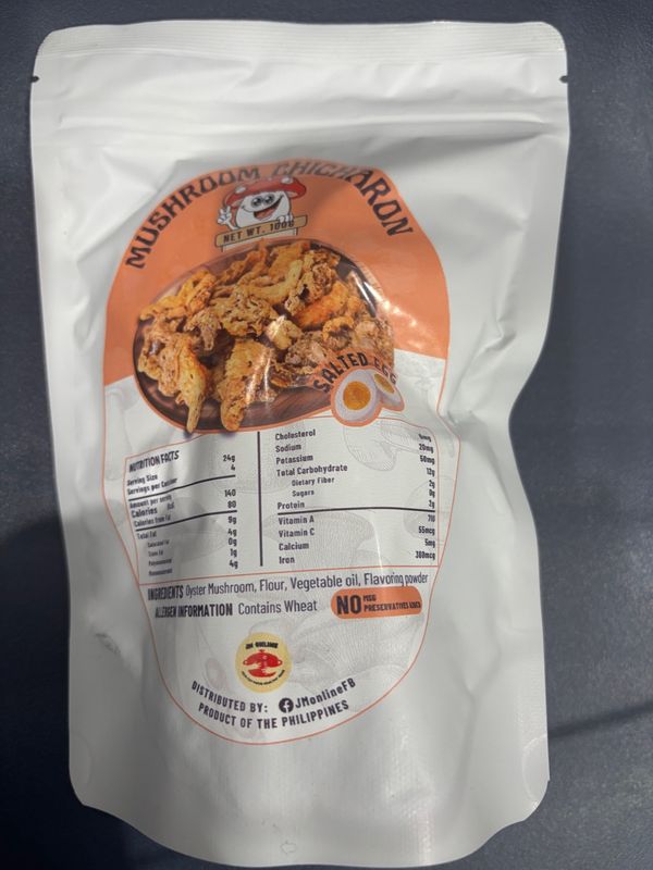 JM Online Chicharon Mushroom Salted Egg 100g