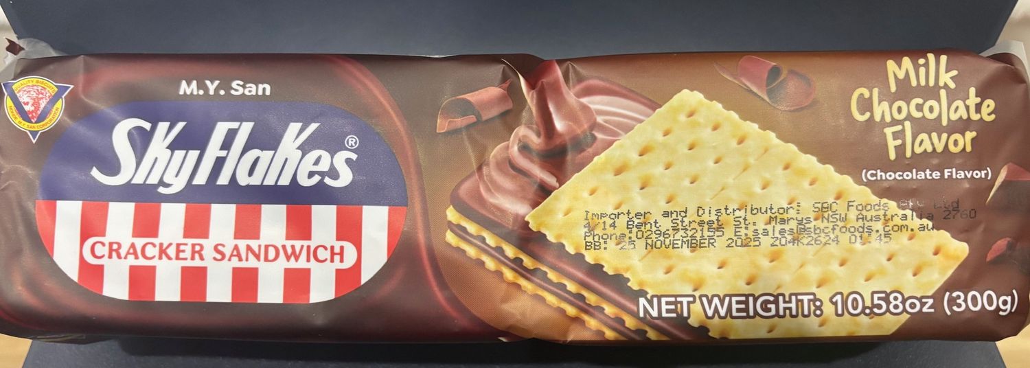 MY San Skyflakes Crackers Chocolate 300g