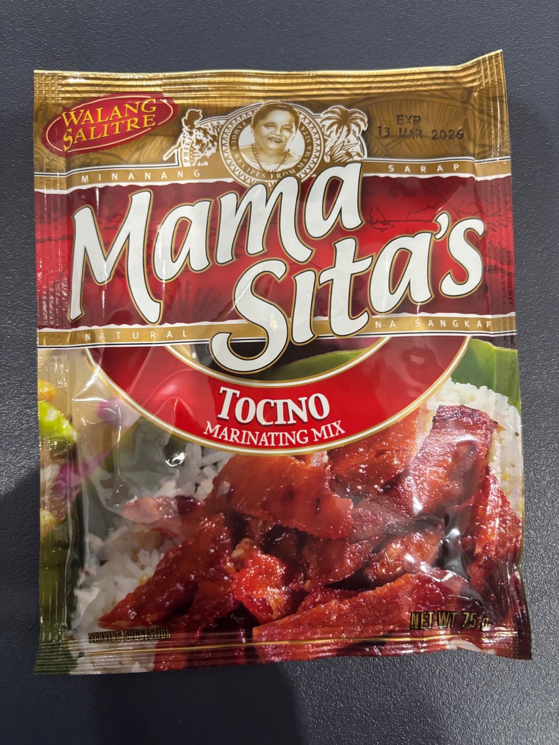Mama Sita&#39;s Recipe Mix Curing Powder Tocino 75g