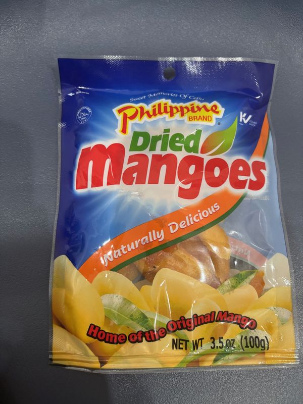 Philippine Brand Dried Mangoes 100g