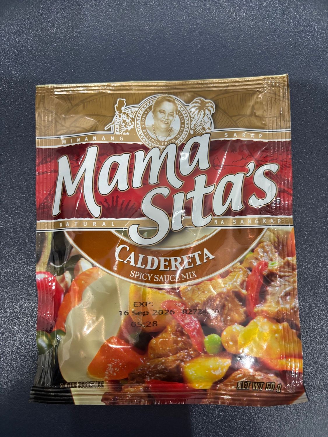 Mama Sita&#39;s Recipe Mix Caldereta Spicy Sauce 50g