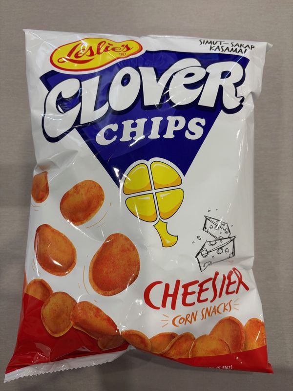 Leslie&#39;s Clover Chips Cheesier 145g
