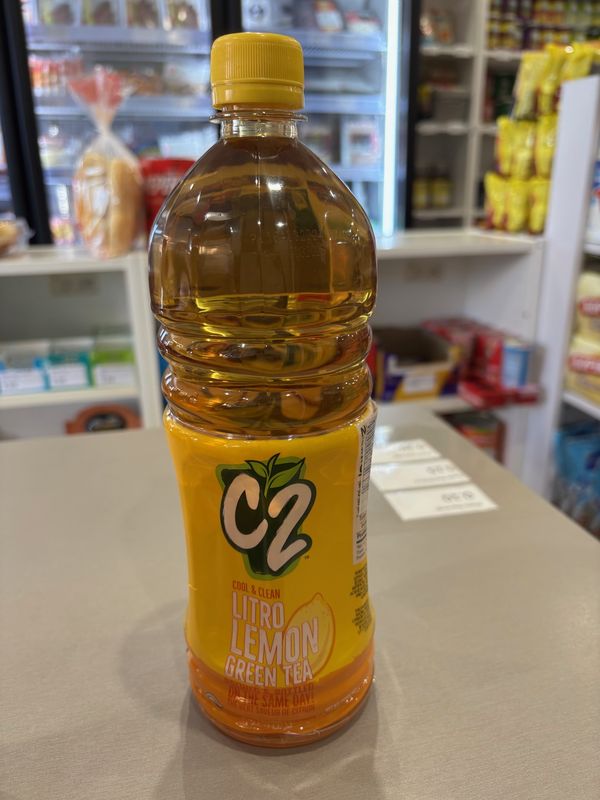 C2 Green Tea Lemon Big 1L Yellow