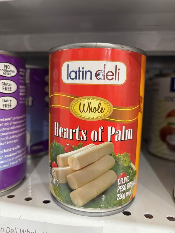 Latin Deli Whole Hearts of Palm 400g