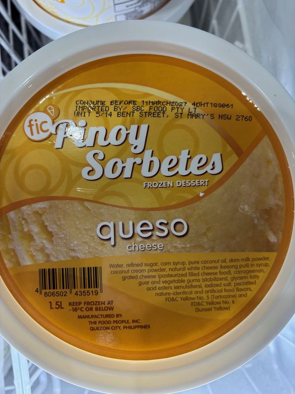 Pinoy Sorbetes Queso Ice Cream 1.5L