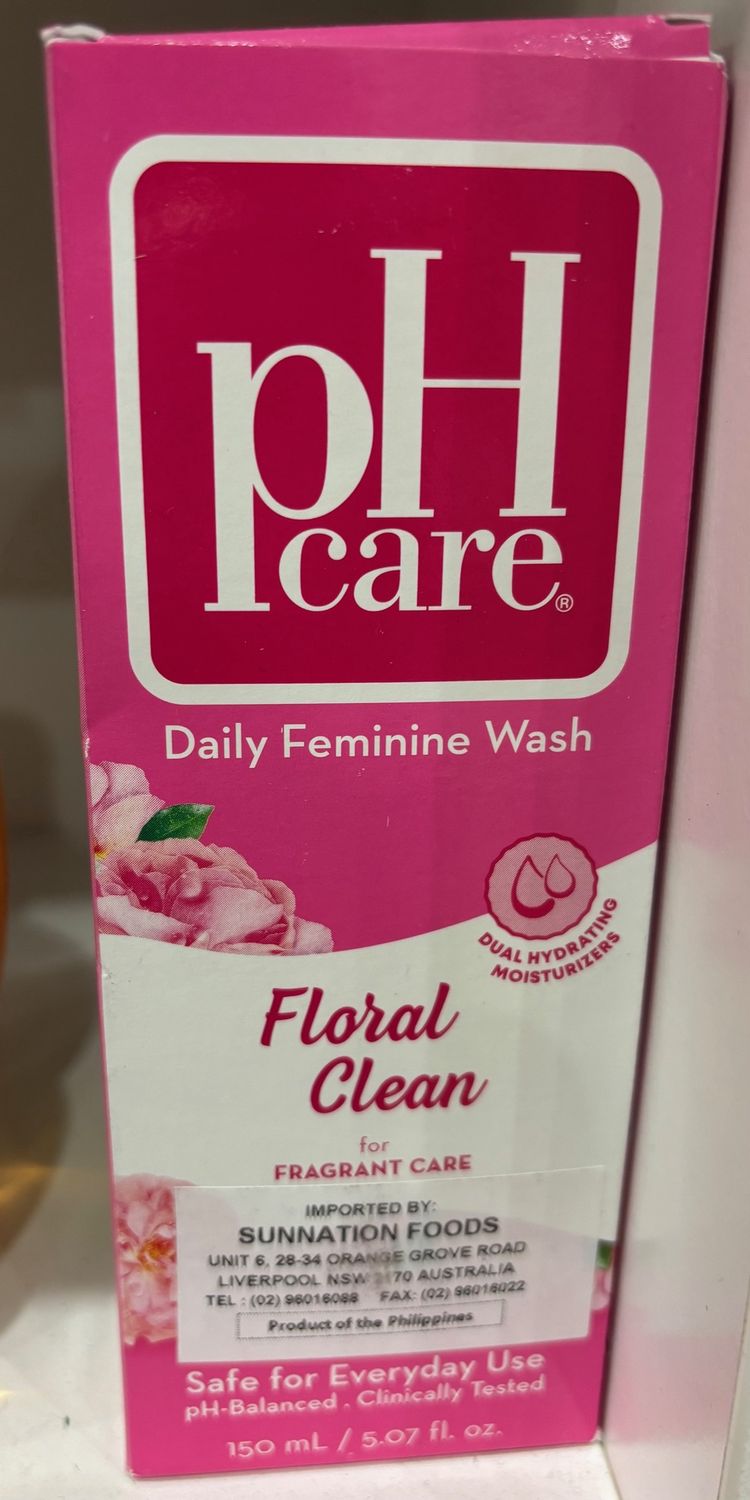 pH Care Feminine Wash Floral Clean Pink 150ml