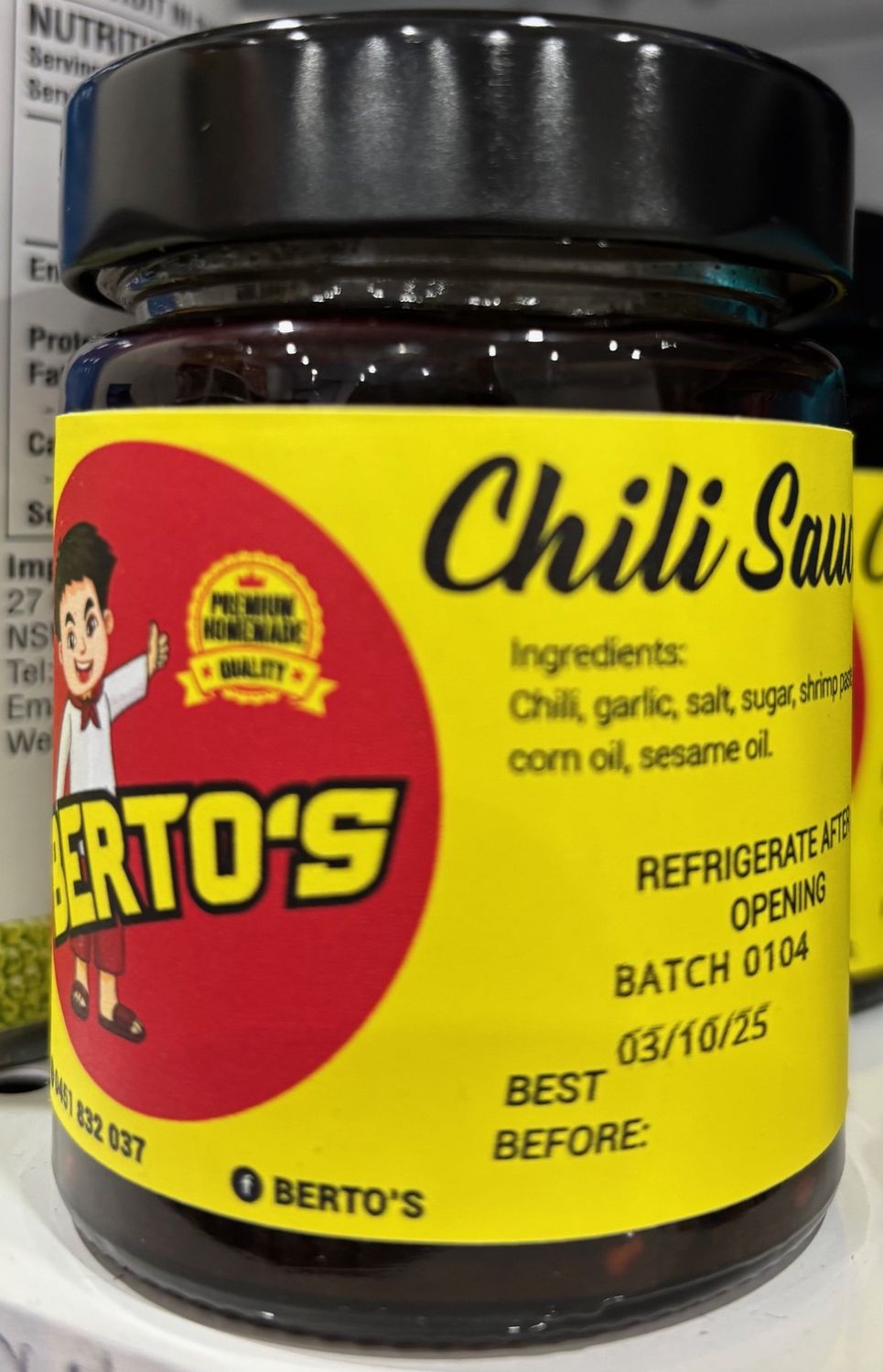 Berto&#39;s Chili Sauce 150g