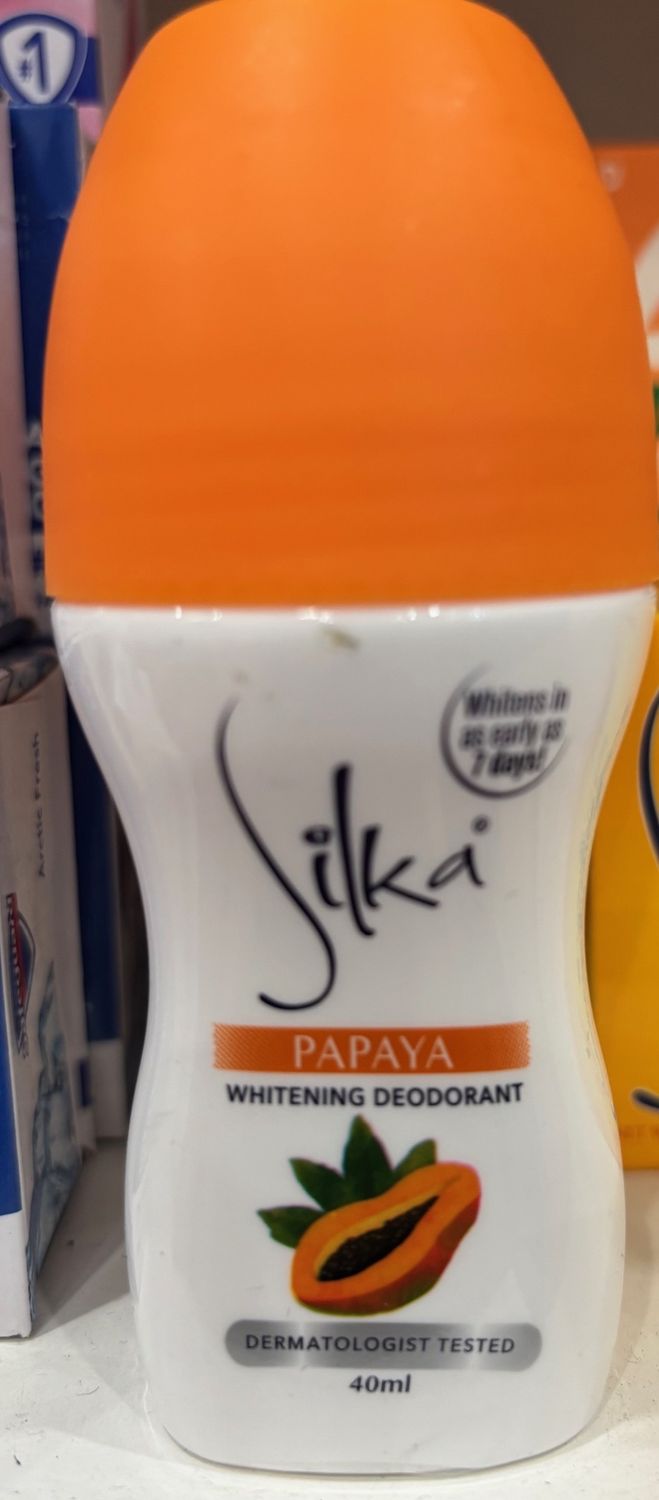 Silka Whitening Deodorant Papaya (Orange) 40ml