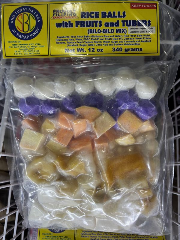 SBC Rice Balls with Fruits and Tubers Bilo-Bilo Mix 340g