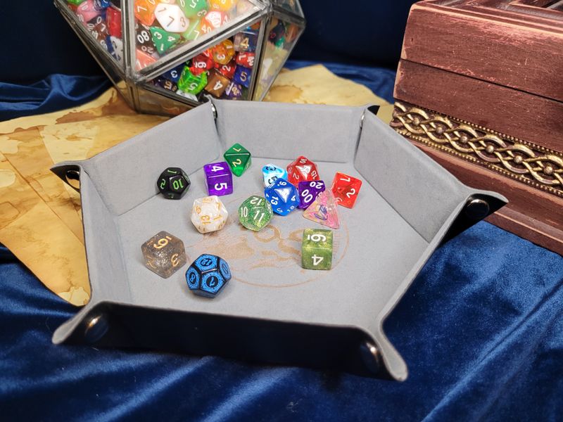 PU Leather Branded Dice Tray