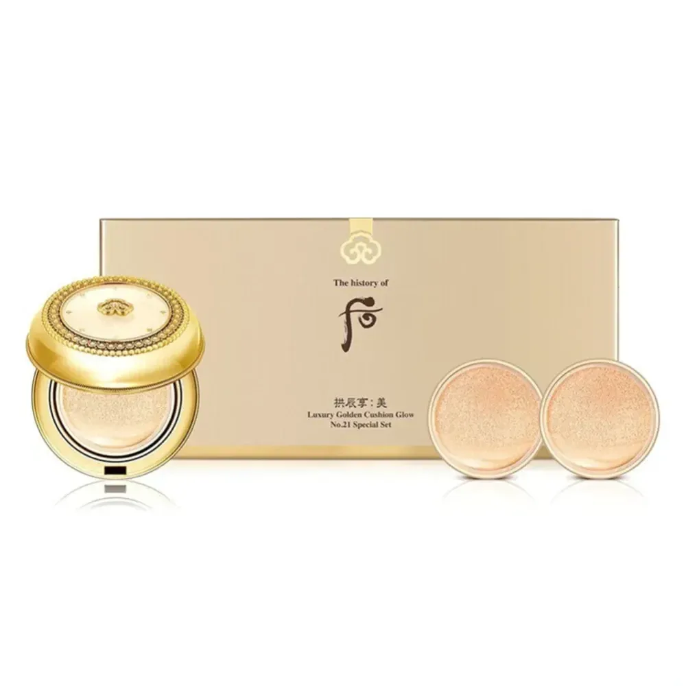 Whoo Gongjinhyang:Mi Luxury Golden Cushion Glow No.21 Special Set