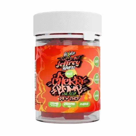 Trap_d Out Jeffery_s D9 + THCP Cherry Bomb Gummies
