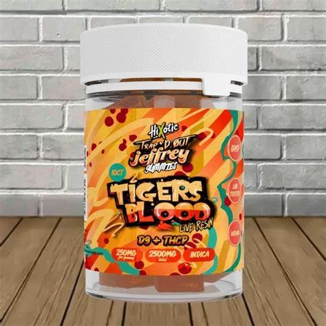 Trap_d Out Jeffrey D9 + THCP Tigers Blood Gummies
