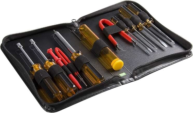 StarTech.com 11 Piece Computer Tool Kit - PC Repair Tool Kit with Zippered Vinyl Carrying Case , TAA (CTK200)