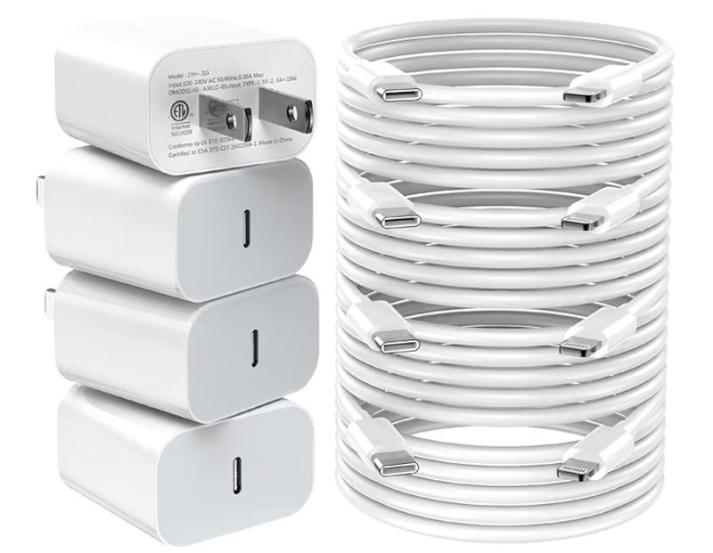iPhone Charger Fast Charging,20W PD USB C Wall Charger with 6FT Fast Charging Cable