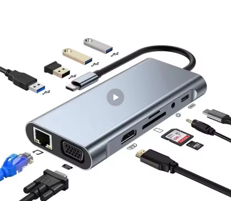 Multifunction 11 in 1 Hub USB C  Multiport Adapter