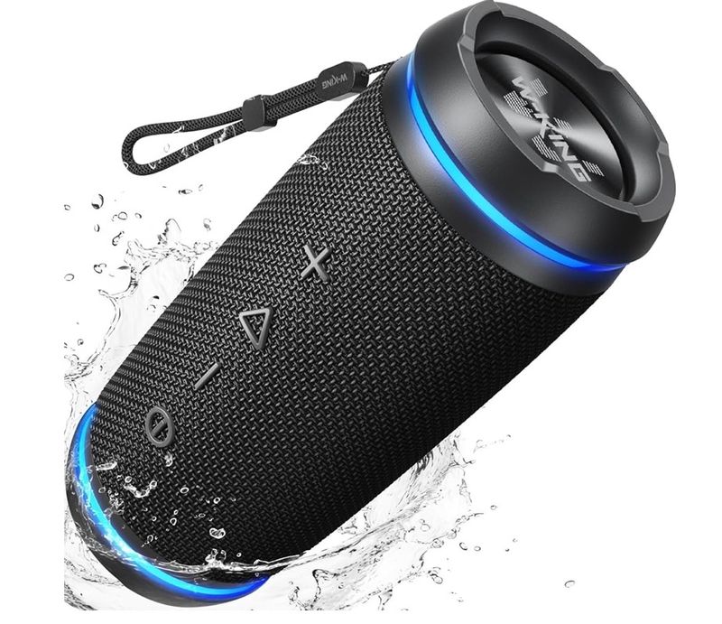 Bluetooth Speaker Box with Monstrous Bass, Waterproof, RGB Lights, Mini Bluetooth Speaker