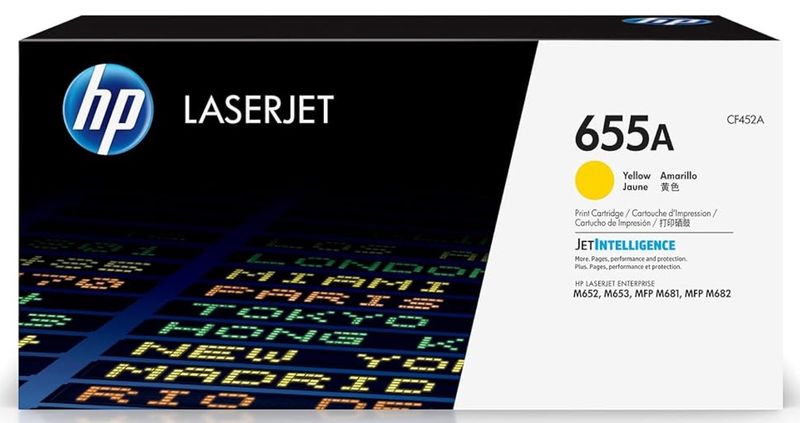 HP 655A Yellow Toner Cartridge