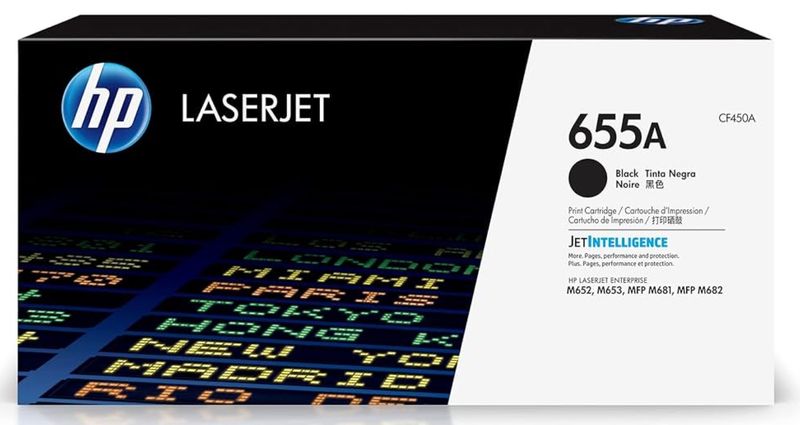 HP 655A Black Toner Cartridge