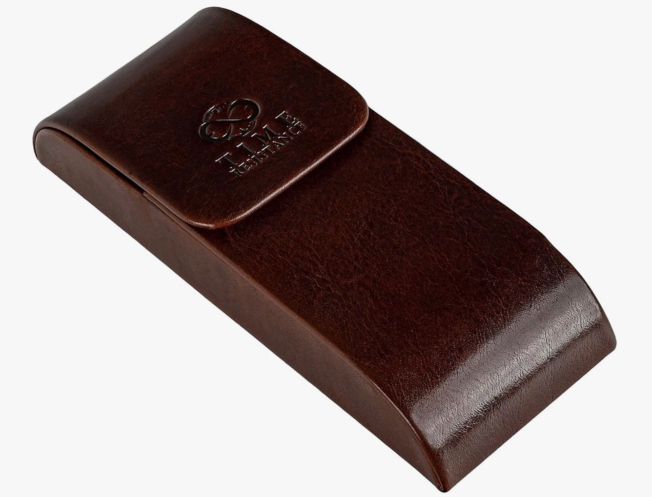 Time Resistance Leather Glasses Case