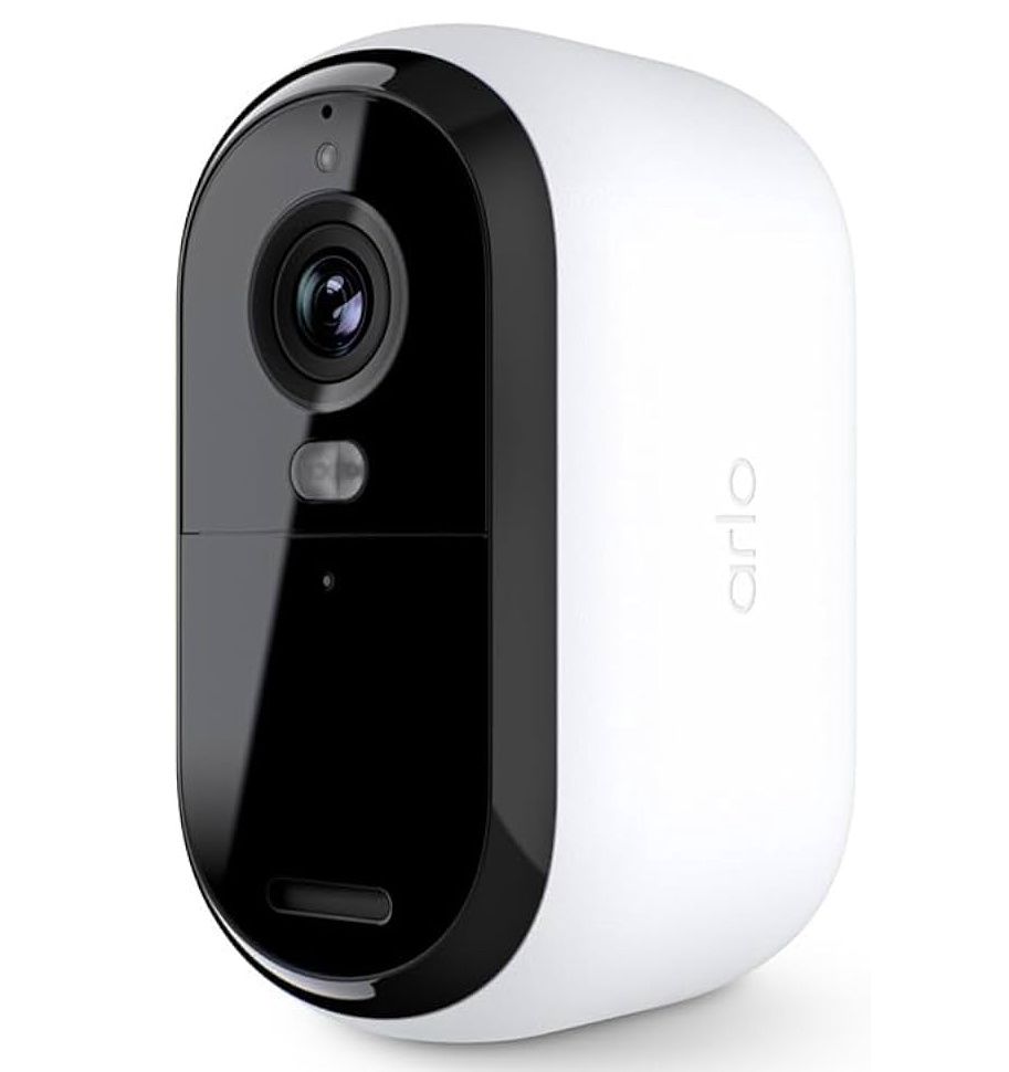 Arlo Essential Security Camera 2K | Indoor - Outdoor | 2nd Gen | Wireless with Spotlight, 2-Way Audio, Color Night Vision, Live Stream, Motion Activiation, Real Time Notifications, Wide Angle - White