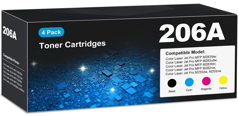 206A Toner Cartridges M283fdw for HP 206A 206X Toner Cartridges