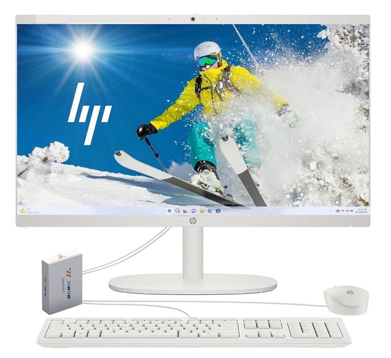 HP 2025 New 22 Inch All-in-One Desktop Computer • 12GB RAM • 256GB